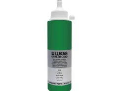 Lukas Cryl Studio Acrylfarbe Plastikflasche Saftgrün 250ml* Bastelfarben