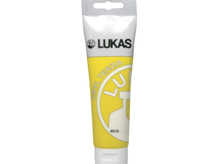 Lukas Cryl Terzia Acrylfarbe Plastiktube Primär-Gelb 125ml* Bastelfarben