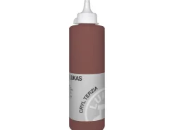 Lukas Cryl Terzia Acrylfarbe Plastikflasche Terra di Siena gebrannt 500ml