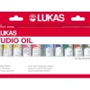 Lukas Studio Oil Ölfarben-Set 12 x 20 ml Farbtuben im Karton-Etui* Künstlerfarben