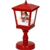 Lumineo LED-Laterne 4 LEDs Warmweiß 13,5 cm, x 13,5 cm x 32,5 cm Rot* Laternen