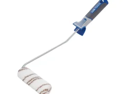 LUX-TOOLS LUX Lasurroller 12 cm Nylon Braun-Grün-Gestreift* Malerbedarf