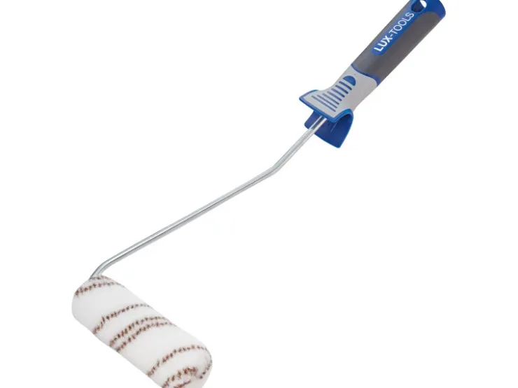 LUX-TOOLS LUX Lasurroller 12 cm Nylon Braun-Grün-Gestreift* Malerbedarf