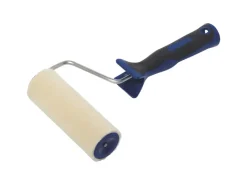 LUX-TOOLS LUX Velours-Roller 2K-Softgriff Schwarz-Blau 15 cm