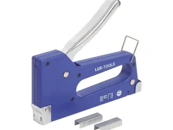 LUX-TOOLS Handtacker für Feindrahtklammern 6 mm - 14 mm Kunststoff* Türvorhänge|Vorhänge
