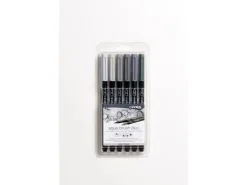 Lyra Aqua Brush Duo Doppelfasermaler Grau verschiedene Farben 6 Stück* Stifte