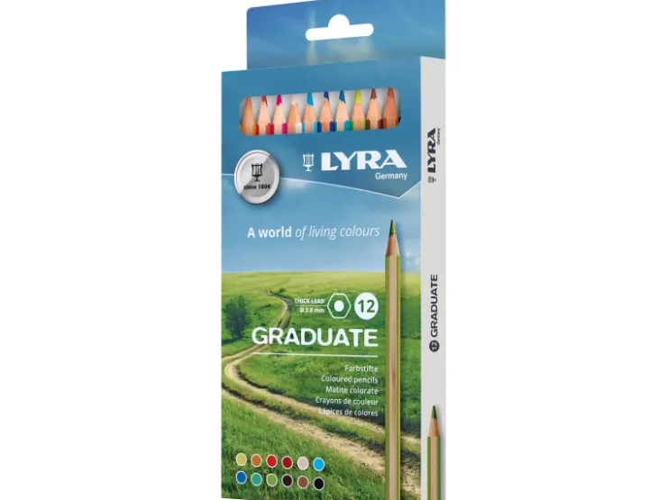 Lyra Graduate Farbstifte Verschiedene Farben 12 Stück* Stifte