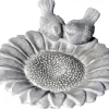 M Collections Vogelbad Sonnenblumen 7,5 cm x 27 cm x 31 cm Zement* Vogeltränken