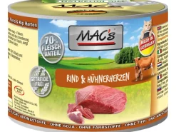 Mac's Katzen-Nassfutter Rind und Hühnerherzen 200 g* Katzenbedarf
