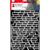 Marabu Art Stencil Schablone Bricks DIN A4* Bastelzubehör