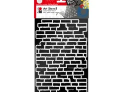 Marabu Art Stencil Schablone Bricks DIN A4* Bastelzubehör