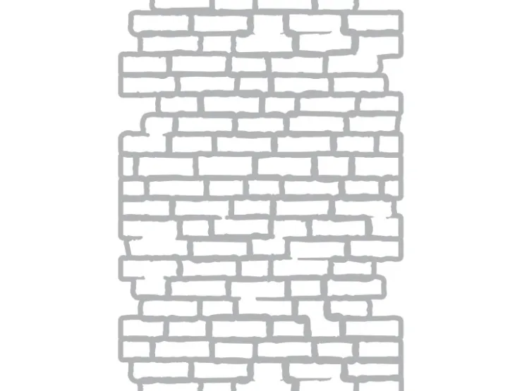 Marabu Art Stencil Schablone Bricks DIN A4* Bastelzubehör