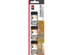 Marabu Colorado Gold Effektfarbe Classic Set 3 x 15 ml