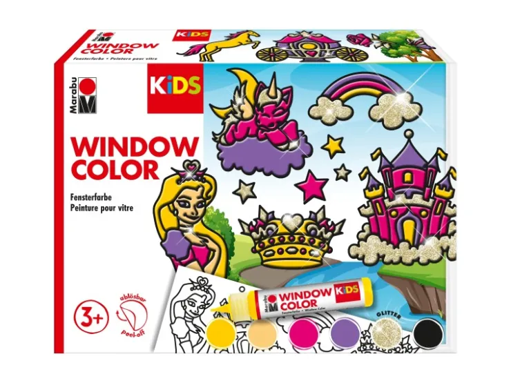 Marabu Kids Window Color-Set Prinzessin 6x 25 ml