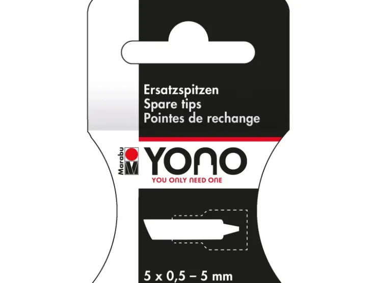 Marabu Marker Yono Ersatzspitzen 5 Stück 0,5-5 mm* Schablonieren