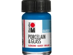 Marabu Porcelain & Glass Glossy, Enzian, 15 ml* Künstlerfarben
