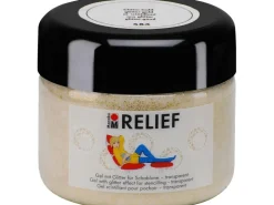 Marabu Relief Gel mit Glitter transparent 225 ml Glitter-