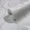 Marburg Vliestapete mit Geschwungenen Glänzenden Linien Grafik Weiß FSC®* Dekorative Tapeten