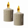 MARELIDA LED Kerzen Grabkerze Grablicht Für Laternen H 11,5cm Sensor Bis 500h Beige 2St* Laternen|Kerzen