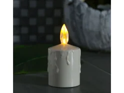 MARELIDA LED Kerzen Grabkerze Grablicht Für Laternen H 11,5cm Sensor Bis 500h Beige 2St* Laternen|Kerzen