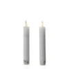MARELIDA LED Stabkerzen Tafelkerzen Spitzkerzen Echtwachs Rustik Optik H 15cm Weiß 2St