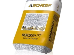 Scherf Marmorsplitt Silber-Grau 8 - 12 mm 25 kg PE-Sack