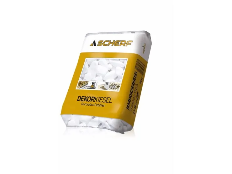 Scherf Marmorzierkiesel Thassos-Weiß 25 - 50 mm 25 kg PE-Sack* Zimmerbrunnen