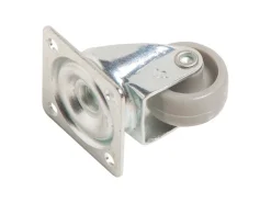 Möbel-Lenkrolle mit Platte und Softrad Ø 30 mm 30 kg