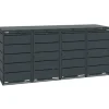 MBOX24 Classic Mülltonnenbox für 4 Mülltonnen (240L) aus Verzinktem Stahl 4er Metall Mülltonnenverkleidung in Anthrazit Robust & Wetterfest* Aufbewahrung