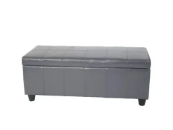 MCW Aufbewahrungs-Truhe Kriens Leder Und Kunstleder 112x45x45cm* Aufbewahrung