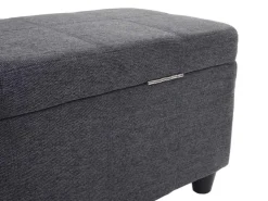 MCW Aufbewahrungs-Truhe Kriens Stoff/Textil 45x114x45cm