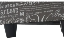 MCW Aufbewahrungs-Truhe Kriens Stoff/Textil 45x114x45cm Schriftzug