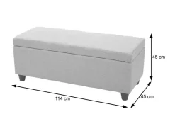 MCW Aufbewahrungs-Truhe Kriens Stoff/Textil 45x114x45cm* Sitzbänke