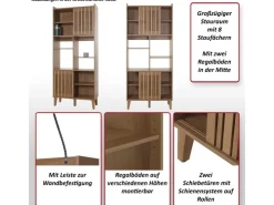 MCW Bücherregal M48 Natur