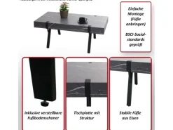 MCW Couchtisch L54 Marmor-Optik Grau* Möbelserien