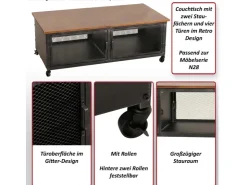MCW Couchtisch N28 Schwarz Braun* Möbelserien