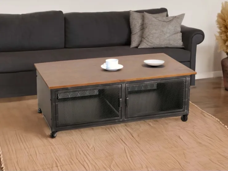 MCW Couchtisch N28 Schwarz Braun* Möbelserien