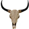 MCW Deko Schädel 45cm T454 Stier Naturfarben* Dekorative Figuren