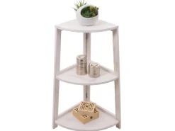 MCW Eckregal K44 Shabby Weiß