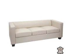 MCW 3er Sofa Lille Leder Creme* Sofas