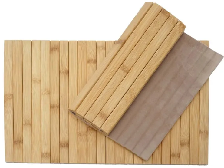 MCW 2er-Set Armlehnen-Ablage E72 Sofa-Butler Flexablage Bambus Flexibel 45x30cm