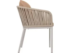 MCW 2er-Set Gartenstuhl N41 Kissen Taupe* Kissenbezüge
