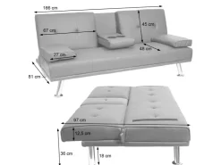 MCW 3er-Sofa F60 Textil