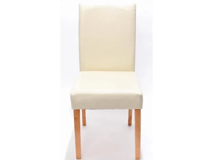 MCW Esszimmerstuhl Littau 2er-Set Leder Helle Beine* Stühle