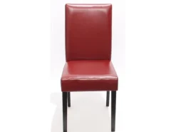 MCW Esszimmerstuhl Littau 2er-Set Leder Dunkle Beine* Stühle