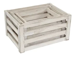 MCW Holzkiste C56 3er-Set Shabby