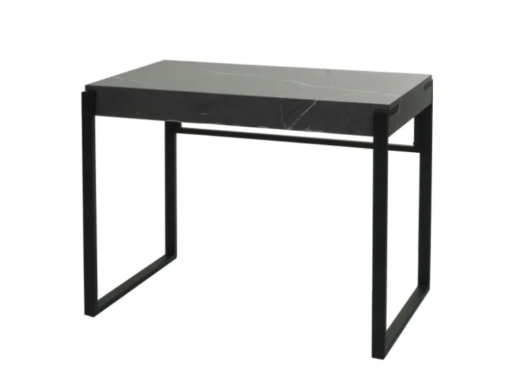 MCW Konsolentisch L53 Marmor-Optik Grau 80x100x54cm