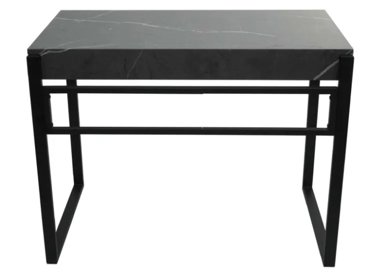 MCW Konsolentisch L53 Marmor-Optik Grau 80x100x54cm