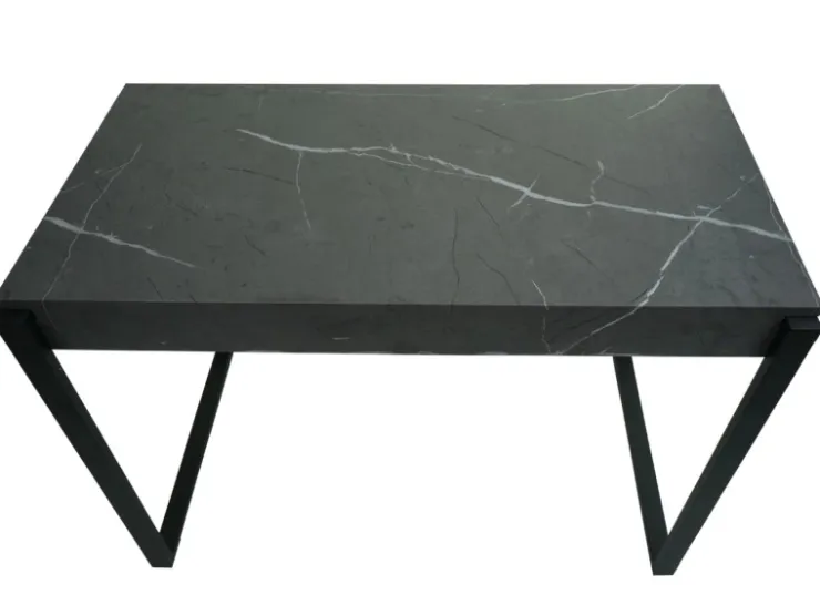 MCW Konsolentisch L53 Marmor-Optik Grau 80x100x54cm