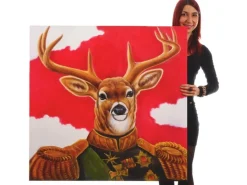 MCW Ölgemälde Hirsch Handgemalt* Wanddekoration